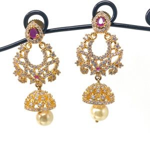 Indian multi stone earrings